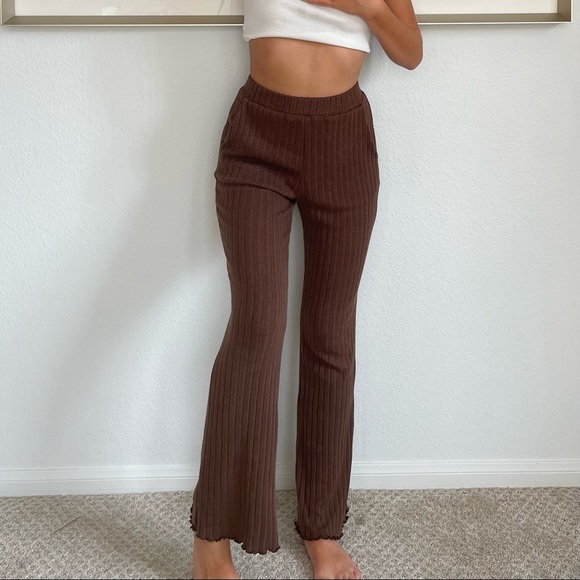 Pants - cozy brown flare pants